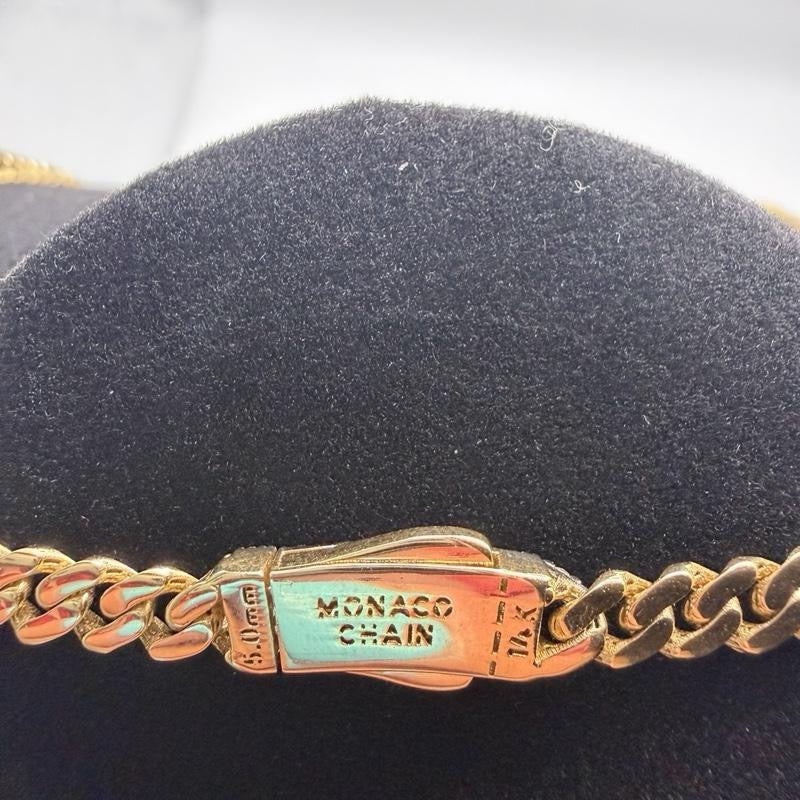 14K Gold Monaco Chain