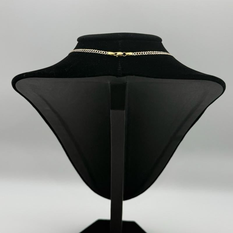 14K Gold Necklace with Heart-Key Pendant
