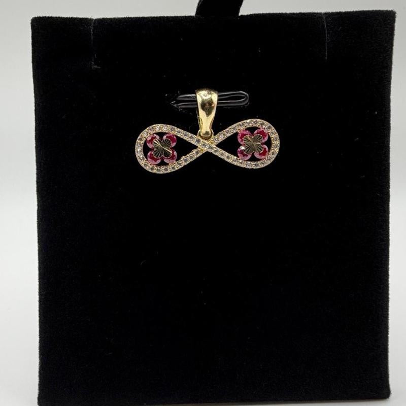 14K Gold Infinity Pendant
