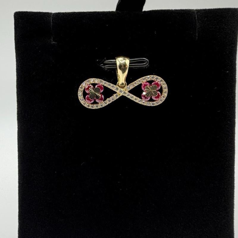 14K Gold Infinity Pendant