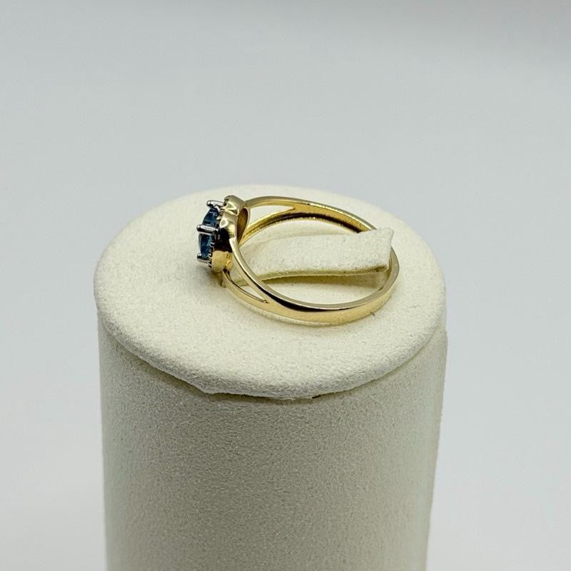 14K Gold Ring with Heart Shape Design