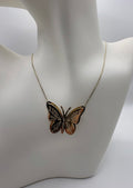 10K Gold Necklace with Butterfly Pendant